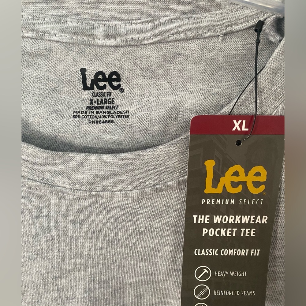 Lee Premium Select Men’s Workwear Pocket Tee.       Size XL - Picture 7 of 9